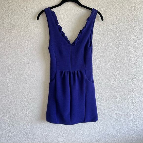 Anthro | Maeve Purple Ottoman Ribbed Sheath Dress - Picture 3 of 16